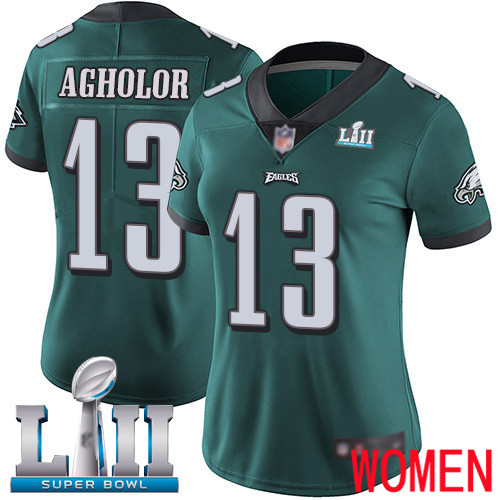 Women Philadelphia Eagles #13 Nelson Agholor Midnight Green Team Color Vapor Untouchable NFL Jersey